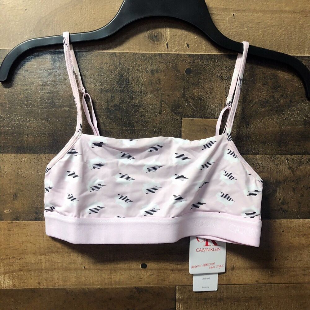 Calvin Klein CK One Micro Unlined Bralette Light Pink XS
